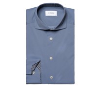 Eton Hemd in 4-Wege-Stretch-Qualität mit Ausputz, Slim Fit