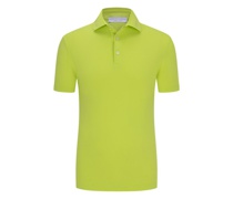 Unifarbenes Poloshirt Jersey-Qualität Grün