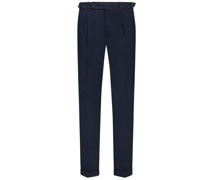 Baumwoll-Chino Washed-Optik Marine