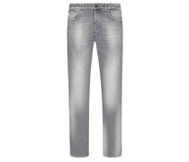 Goldgarn Jeans in Wasehd-Optik mit Stretchanteil, Slim Fit