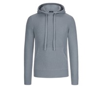 Eckerle Hoodie im Rippstrick aus Kaschmir