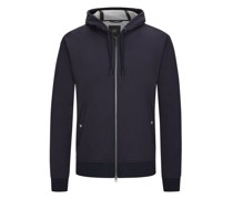Leichte Funktionsjacke mit Kapuze Marine