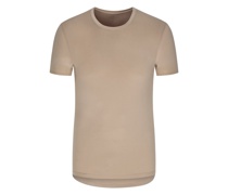 Funktions-Unterhemd mit Coolmax-Faser, O-Neck Beige