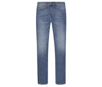 5-Pocket Jeans mit Movimento-Stretch, John, Slim Fit Hellblau