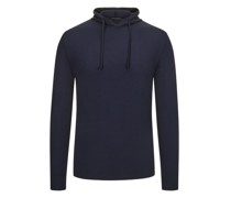 Leichter Hoodie im Viskose-Stretch-Mix Marine