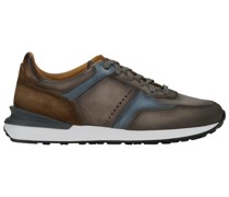 Magnanni Low Top Sneaker aus Wildleder mit Overlays in Kontrastfarbe