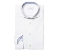 Eton Hemd in 4-Wege-Stretch-Qualität mit Ausputz, Slim Fit