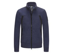 Leichte Jacke mit Klett Logo-Patch Marine
