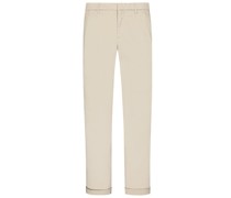 Leichte Baumwoll-Chino mit Stretchanteil Beige