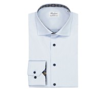 Hemd Twofold Super Cotton-Qualität mit Ausputz, Slimline Hellblau