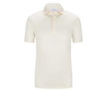 Leichtes Poloshirt aus merzerisierter Baumwolle Champagner
