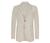 Ungefüttertes Baumwoll-Sakko Beige
