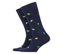 Socken mit Beach-Motiven Marine
