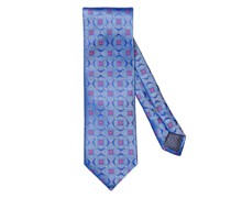Krawatte aus Seide mit grafischem Muster Hellblau