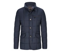 Gesteppte Daunenjacke mit abtrennbarer Kapuze Marine