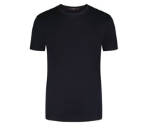 Windsor Unifarbenes T-Shirt in Feinstrick