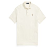 Softes Jersey-Poloshirt, Custom Slim Fit Offwhite