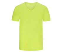 T-Shirt aus einem Baumwollgemisch Gelb
