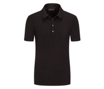 Poloshirt mit Stretchanteil Schwarz