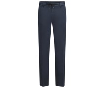 Travel Chino mit Stretchanteil und Tunnelzug Marine