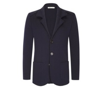 Stricksakko reiner Schurwolle Marine