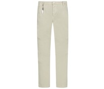 Chino mit Button-Fly, Hafen, Relaxed Fit