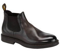 Chelsea Boot aus Glattleder, Elastischer Einsatz Dunkelbraun