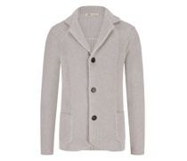 Robuste Strickjacke aus reiner Schurwolle Beige