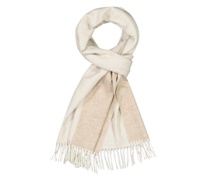 Kaschmirschal Doubleface-Optik Beige