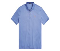 Softes Jersey-Poloshirt, Custom Slim Fit Königsblau
