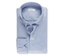 Hemd elastischer Jersey-Qualität Hellblau