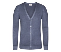 Cardigan aus Merinowolle, Vintage-Optik Grau