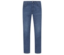 Jacob Cohen Softe Jeans mit Stretchanteil und Grafik-Labelpatch, Slim Fit