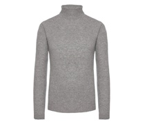 Rollkragenpullover aus Kaschmir Hellgrau