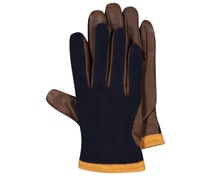 Handschuhe im Material-Mix Marine