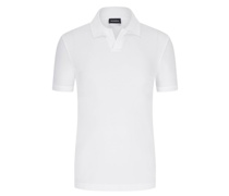 Poloshirt Piqué-Qualität Weiß