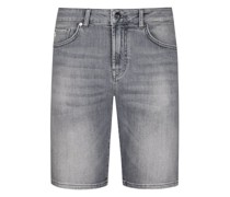 Jeans-Bermudas Used-Optik mit Stretchanteil Hellgrau