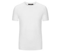 Windsor Unifarbenes T-Shirt in Feinstrick