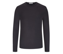 Softes Jersey-Longsleeve mit Stretchanteil Anthrazit