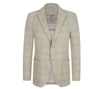 Ungefüttertes Baumwoll-Sakko mit Stretchanteil Beige