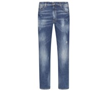 Dondup Jeans in Distressed- und Used-Optik, Extra-Tapered-Fit