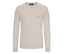 Sweatshirt Washed-Optik Kreide
