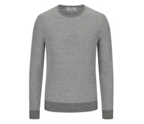 Pullover im Baumwoll-Leinen-Mix Grau