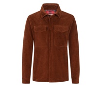 Cord-Overshirt mit Coolmax® - Futter Braun