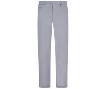 Chino mit Stretchanteil, Slim Fit Hellgrau