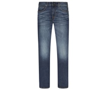 Jeans im Left Hand Denim, John, Slim Fit Marine