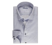 Hemd aus Baumwolle, Slimline Blau