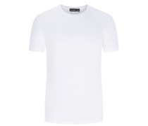 Softes T-Shirt aus Baumwoll-Jersey, Meisterwerk-Serie Weiß