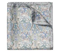 Einstecktuch aus Seide mit Paisley-Muster Hellblau