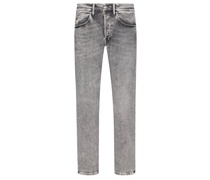 Nine The Morning, Jeans im Used-Look, Rock, Slim Fit Mittelgrau